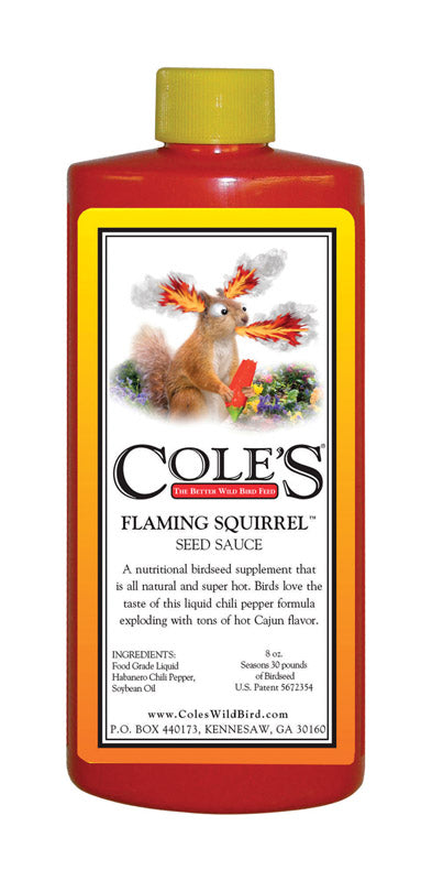 Cole's FS08 Flaming Squirrel Seed Sauce, 8-Ounce