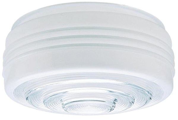 Westinghouse 8560800 8" White & Clear Glass Fitter