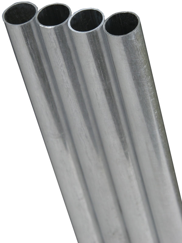 K & S Precision Metals 87123 Round Stainless Steel Tube, 1/2" OD x 22 GA x 12" L , 1 Piece, Made in The USA