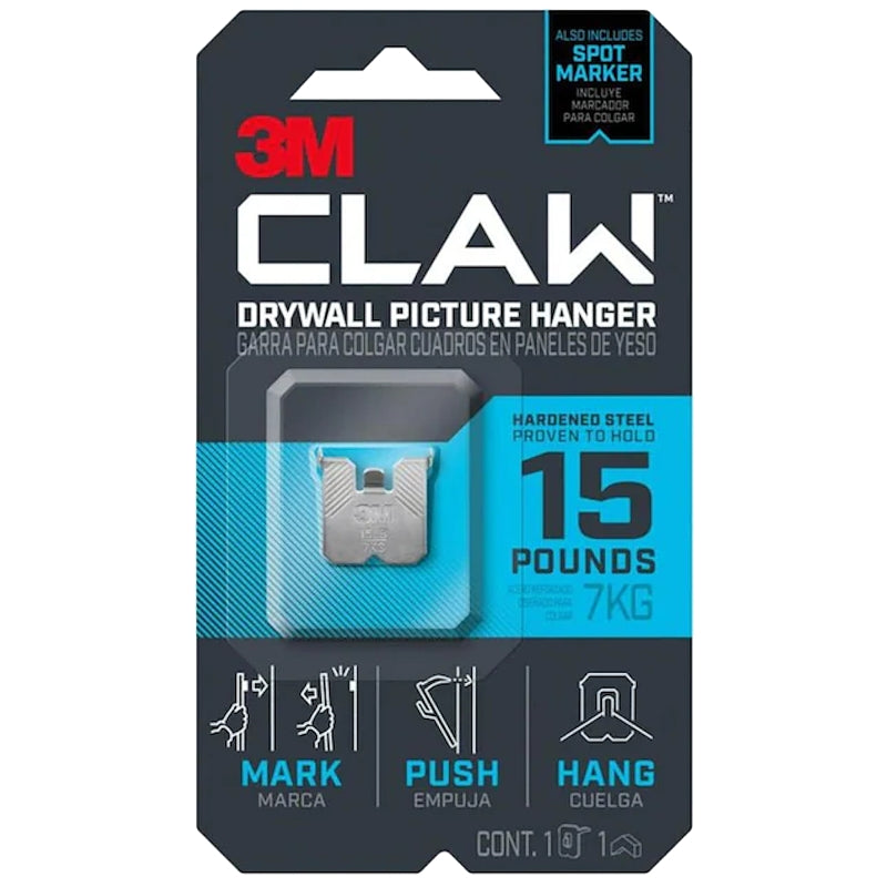 3M Claw Pic Hanger 15LB 4PK 3PH15M-1ES