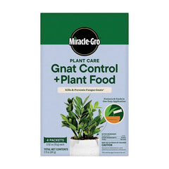 Miracle-Gro Plant Care Gnat Control + Plant Food, 4 Packets 3064304
