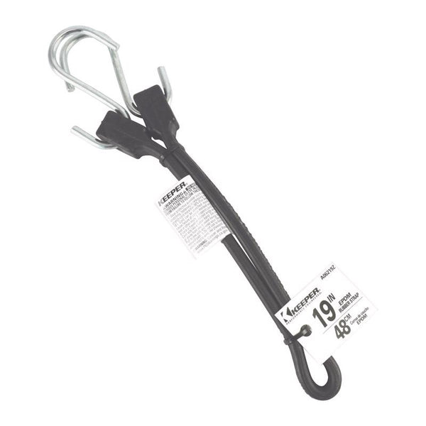 Keeper A06219z 19" Black Epdm Rubber Strap (10-Pack)
