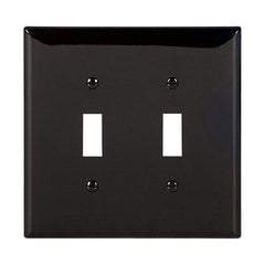 Eaton Wiring Devices PJ2BK toggle wallplate Black