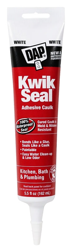Dap 7079818001 DAP KWIK Seal Kitchen & Bath Adhesive Caulk 5.5