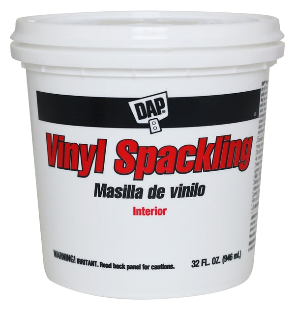 Dap 12132 Vinyl Spackling Compound Interior, 1-Quart