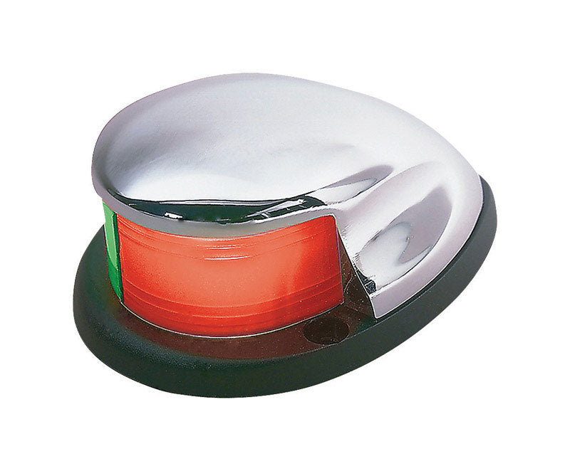 Seachoice LED Bow Light, Marine Navigation, Chrome Bi-Color, 2-Mile Visibility for Sail or Powerboats Under 66 Feet