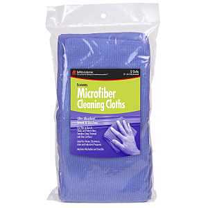 Buffalo Industries (65100 12" x 16" Ultra Absorbent, Gentle Economy Microfiber Cleaning Cloths, Pack of 12 - Ultra-Fine Fibers Pick up Dirt, Polish Finishes, Glass, Electronics, Appliances, Furniture