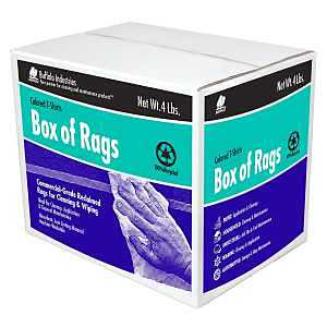 Buffalo Industries (10080PB) Recycled Multicolored T-Shirt Cloth Rags, 4 lb. bag, All-Purpose Rag for Cleaning, Paint Spills and Cleanup, Staining, Polishing, Dusting, Made from Recycled Materials