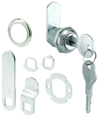 Prime-Line Defender Security U 9941KA (Keyed Alike) Drawer and Cabinet Lock - Secure Important Files and Drawers, 5/8", Diecast Stainless Steel, Fits on 5/16" Max Panel Thickness (1 Kit)