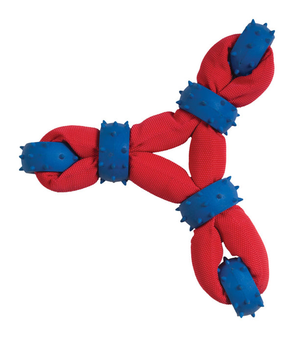 Interpet Boss Pet Chomper Gladiator Tuff Triangle Ring Tug for Pets, Red WB11457