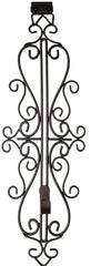 Village Lighting Company [Front Door WREATH HANGER] - Colonial Design | ADJUSTABLE Hook Length for Tall and Small Doors | PADDING to Prevent Damage like Scratch and Dents | Heavy Duty Cast Iron Metal Hangar - (Brown) V-20569