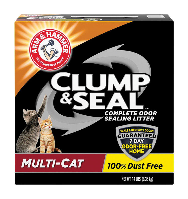 Arm & Hammer Clump & Seal Litter, Multi-Cat, 14 Lbs