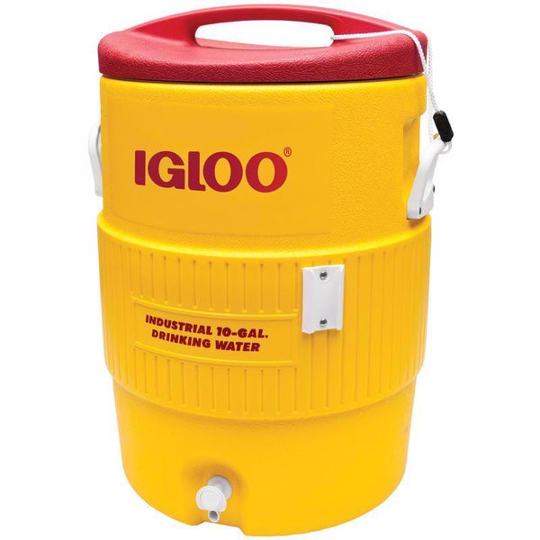 Igloo 400 Series Water Cooler, 10 gal, 16 dia x 23.5 h, /Red 4101