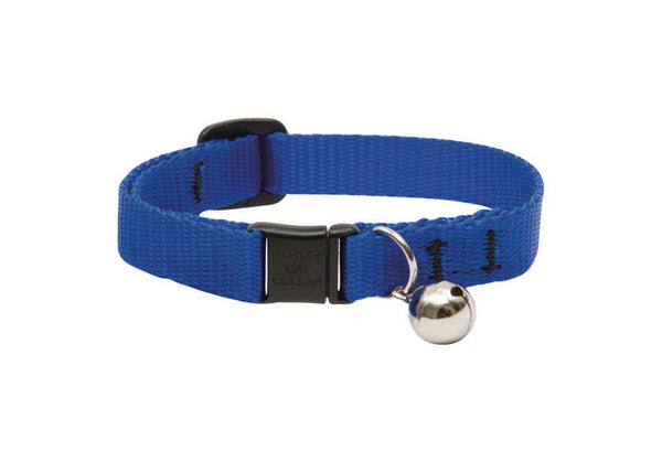 LupinePet Basics 1/2'' Blue Cat Safety Collar with Bell , 8-12'' 17527