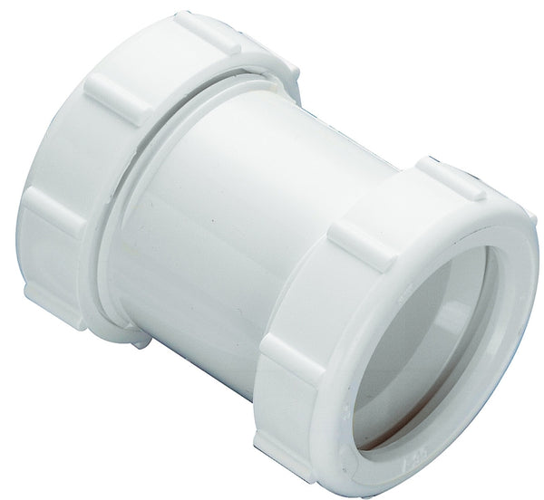 Plumb Pak PP20554 Sink Drain Coupling, 1-1/2 in, Slip, PVC, White