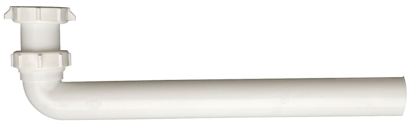 Plumb Pak PP20669 Master waste Drain Tube, For Use With End Or Center Outlet Tee, Plastic, 1-1/2 x 15, White