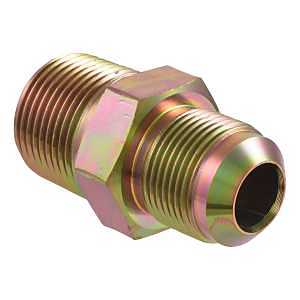 Eastman 15/16 Inch OD Flare x 3/4 Inch MIP (Tapped 1/2 in. FIP) Gas Fitting Adapter for Natural Gas and Liquid Propane, Zinc Plated Steel, 62731B