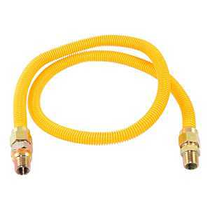 Eastman 1/2 in. MIP x 1/2 in. D MIP 48 in. Stainless Steel Gas Connector