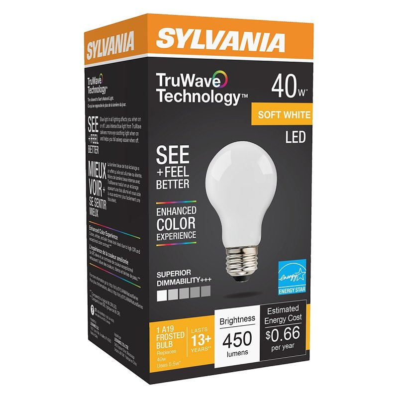 LED 5.5WA19 27K Dim Soft White 40724