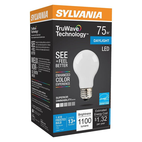 Ledvance Sylvania 40727 A21 Led Bulb, 9w, 5000k (Pack of 6)