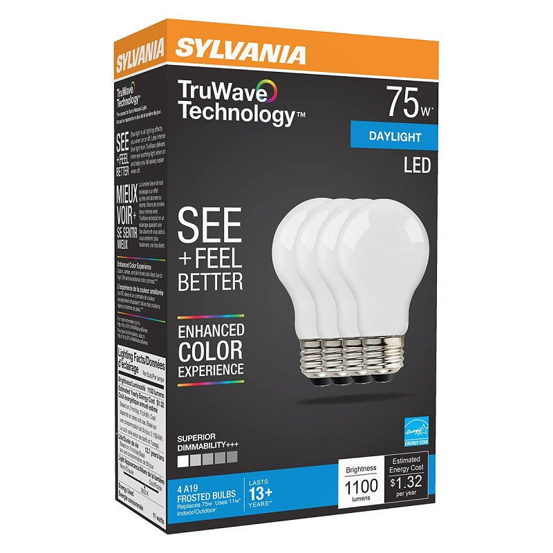 SYLVANIA 40663 - LED11A19DIMO95013YTLRP4 16/CS 4/SKU Victorian Style Antique Filament LED Light Bulb
