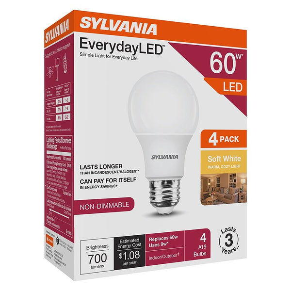 Sylvania Bulb LED A19 Soft White 60W 42014