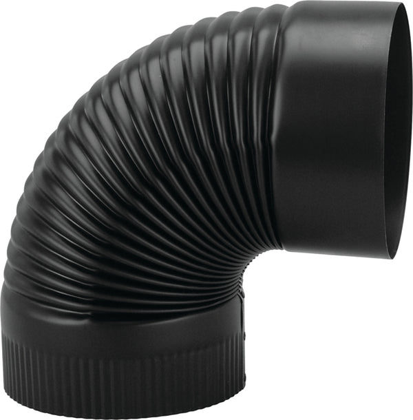 Imperial Elbow 90 Corr 24G 6" Blk BM0023