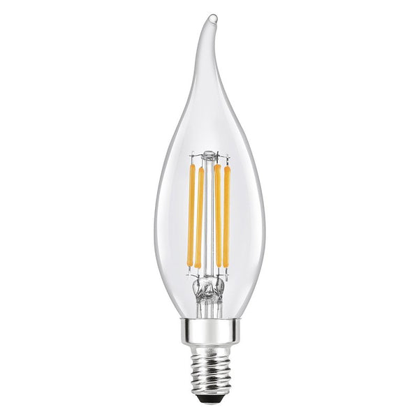 Sylvania 42095 - LED5B10CBENTDIM935CL13YTLBL2 12CS 2SKU Candle Tip LED Light Bulb (2-Pack)