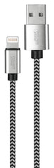 PowerZone KL-029X-1M-LIGHT USB Charging Cable Black White Braided Cable