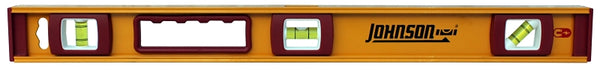 Johnson Level & Tool 1254-2400 Magnetic Heavy Duty I-Beam Aluminum Level, 24", Orange, 1 Level 1234-2400