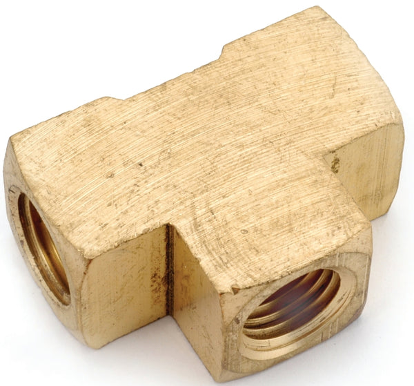 Anderson Metals 756101-02 1/8-Inch Low Lead Tee, Brass