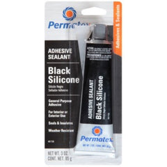 Permatex 81158 3 Oz Black Silicone Adhesive Sealant
