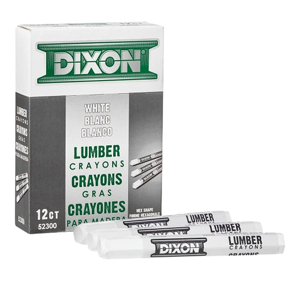 Dixon Ticonderoga 52300 Lumber Crayon, White