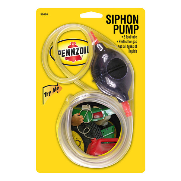Custom Accessories Pennzoil 36688 Pennzoil 6' Tube with Siphon Pump