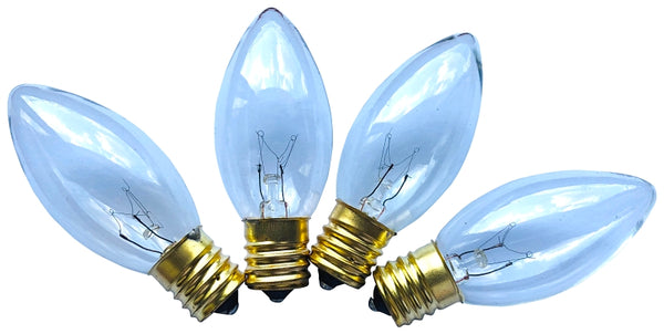 Santas Forest 16520 Christmas C9 Candelabra Base Replacement Bulb, Clear (Pack of 20)