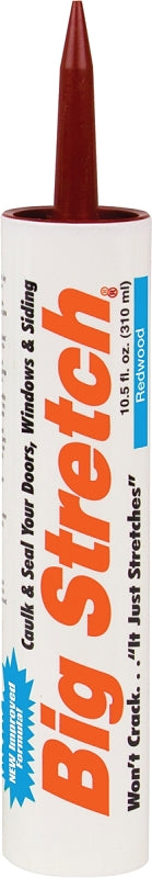 Sashco 10012 10.5oz Sashco Sealants 10.5-Ounce Redwood Big Stretch Caulk & Seal, 10.5-Ounce