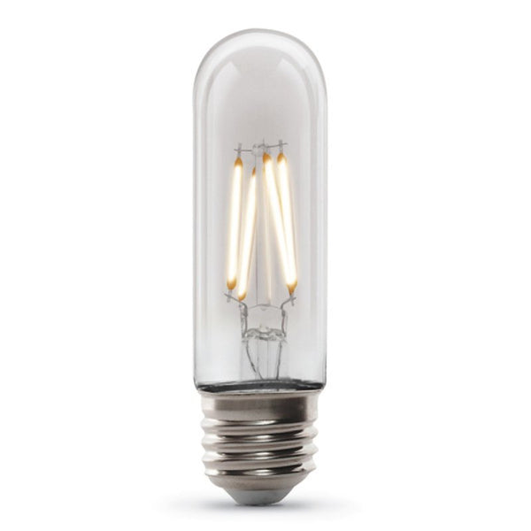 Feit Electric "Original" Vintage Exposed Filament Clear Glass Soft White (2100K) Dimmable T10 Light Bulb (T10/CL/VG/LED)