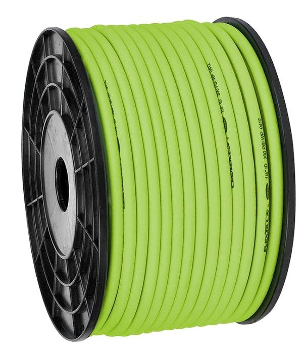 Flexzilla Pro Air Hose, Bulk Plastic Spool, 1/4 in. x 250 ft, Heavy Duty, Lightweight, Hybrid, ZillaGreen - HFZ14250YW