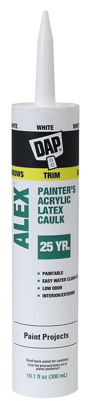Dap 441230 Indoor/Outdoor Alex White Painters Caulk, 10.1 Oz. 7079818609