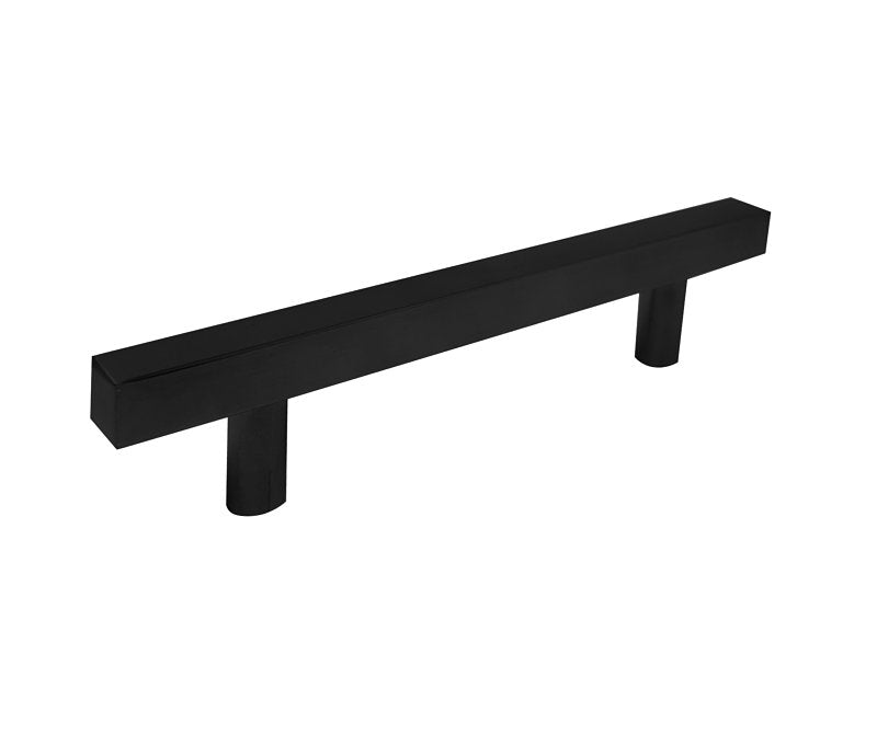 Laurey, 12420, 96mm Square Bar Pull - Matte Black