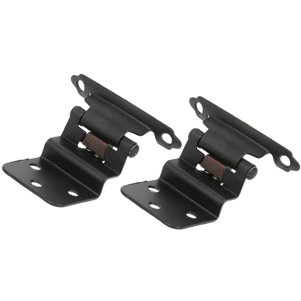 Laurey 3/8IN Inset SELF-Closing Hinge - Matte Black 28620