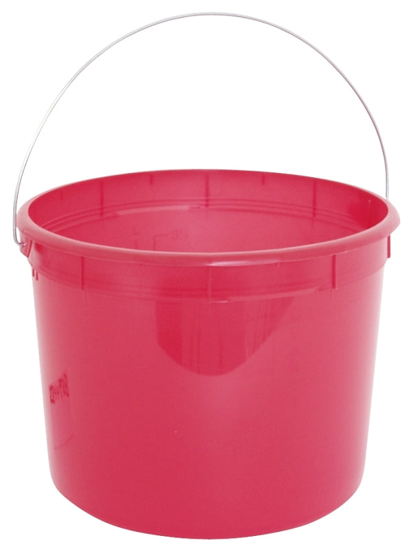 Encore Plastics 5160 Red Plastic Springform Pail, 5-Quart