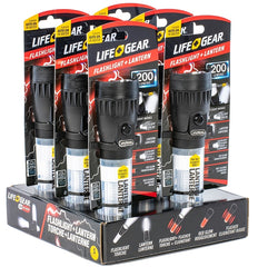 Life+Gear 7.8" 200-Lumen Floating Flashlight and Lantern, Red (41-3744)
