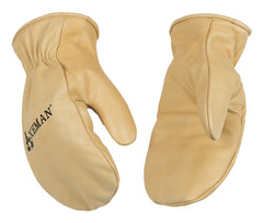 Kinco Lined Cowhide Leather Cold Weather Mittens, signature Heatkeep thermal insulation, Easy-On cuff, Naturally Water-Repellent (Style No. 1930) 1930-XL