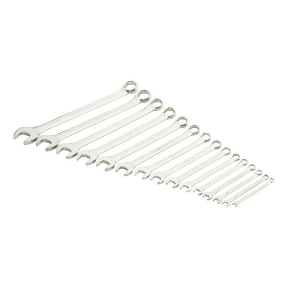 Hardware World 15PC SAE 12PT Comb Wrench Set 81901G