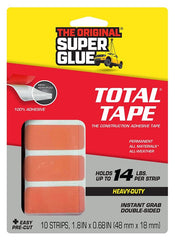 Super Glue - Total Tape Pre-Cut Strips - 10 Strips (1 Count) 11710507