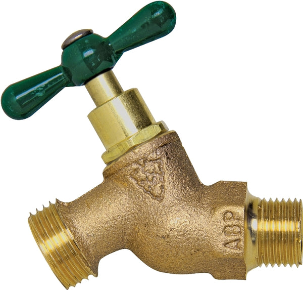 Arrowhead Brass & Plumbing 351LF 3/4" Male Pipe Thread, Red Brass, Straight Hose Bibb