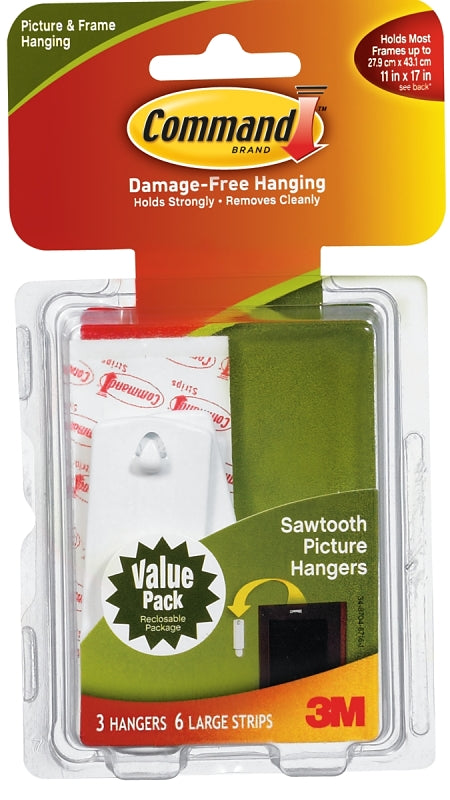 Command 3M Company #17042 Saw Tooth Hanger Pack