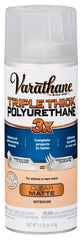 Varathane 318289 Triple Thick Polyurethane Wood Finish Spray, 11.25 oz, Matte Clear