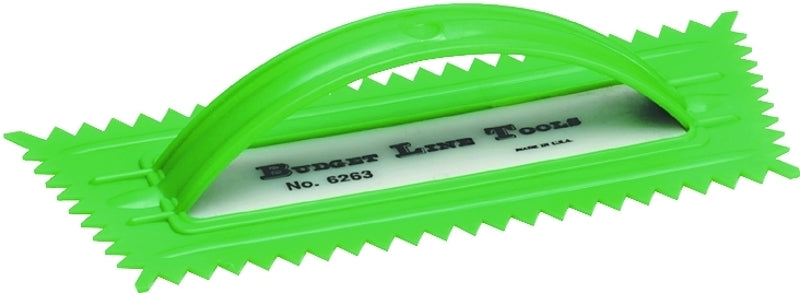 QLT BY MARSHALLTOWN 6263 Plastic Notched Trowel, 3/8" x 5/16" Notch Size